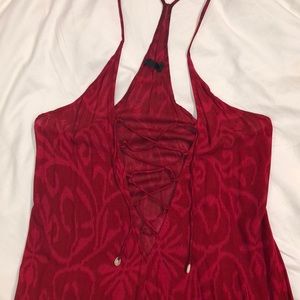 Indah Satria Maxi Dress size S RED